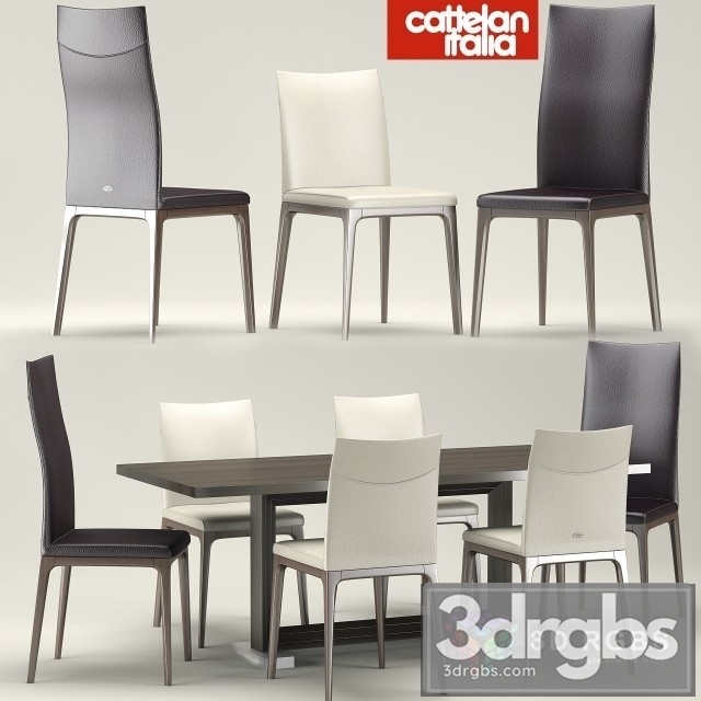 Cattelan Italia Agatha Flex Dining Table and Chair