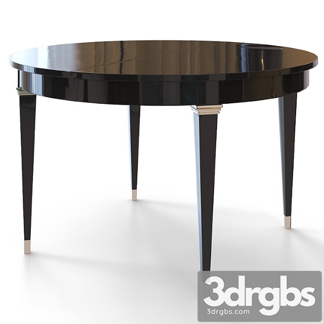 Round dining table in art deco style. 2