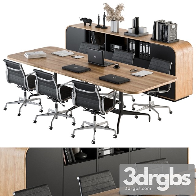 Meeting Table With Office Chair 07