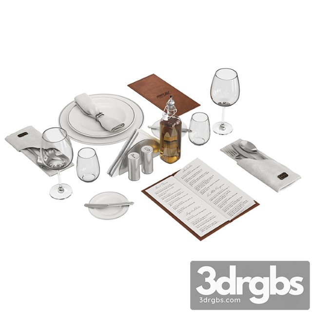Restaurant table decorative set