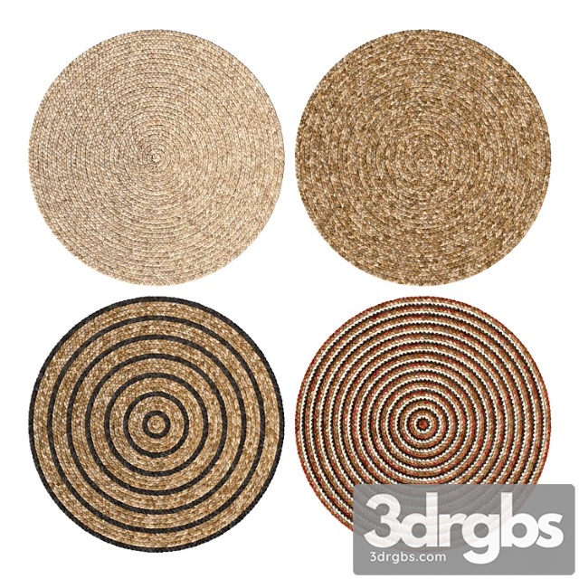 Jute Carpet Set