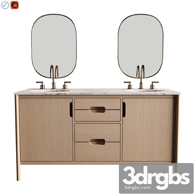 Manzanita 60 double sink vanity