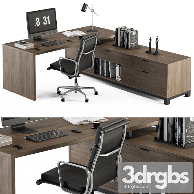 Office Furniture L Type Desk Manager Set 30