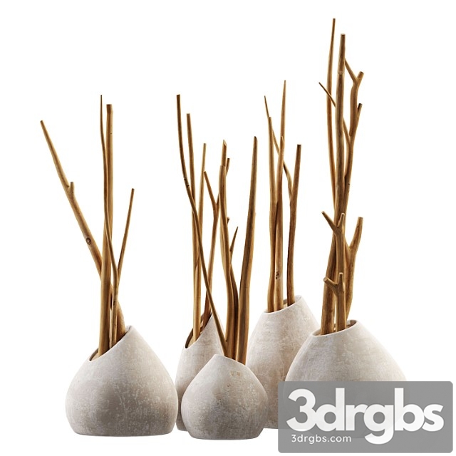 Branch slice vase n3