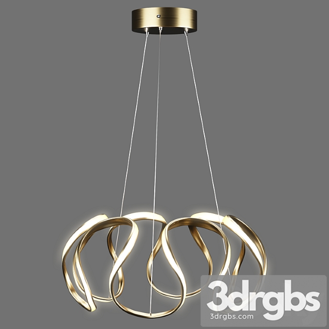 Homary Rola Gold LED Unique Geometric Chandelier Haning Pendant Light