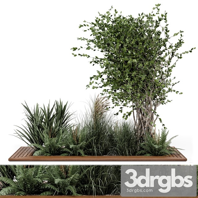 Outdoor Garden Set Bush And Tree Garden Set 361