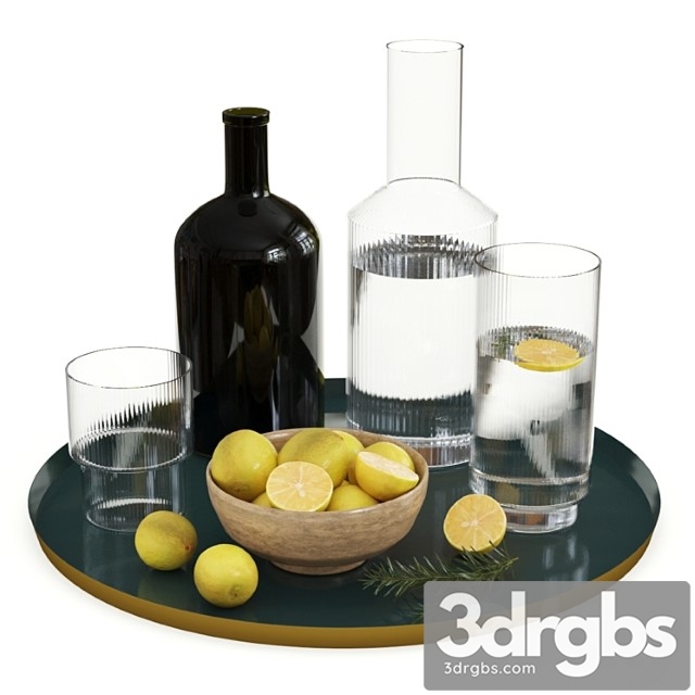 Ripple glasses tray