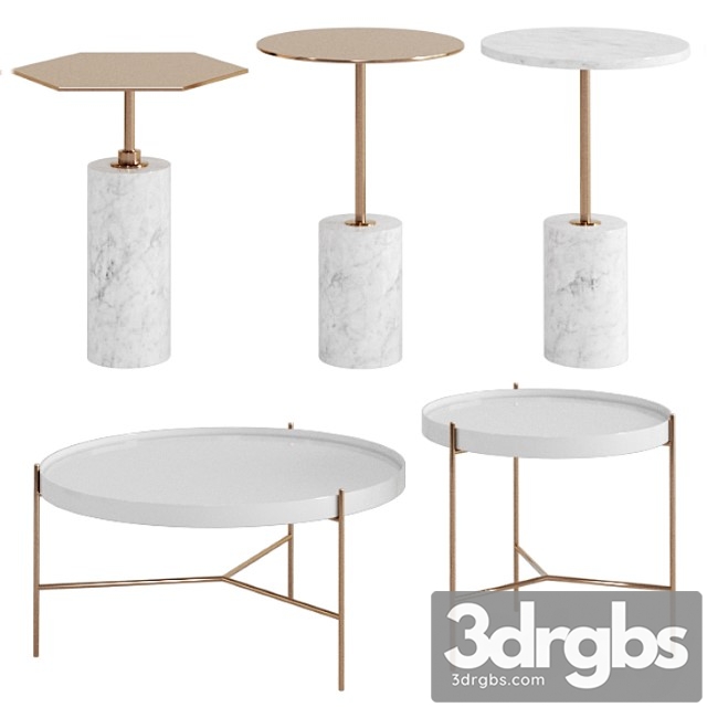 Side & coffee tables set 2