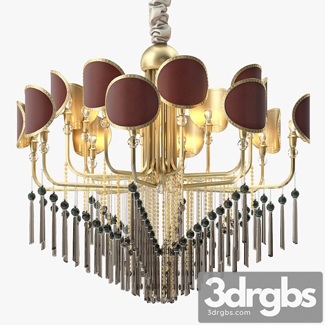 Eurolampart sibilla 16 lamps chandelier