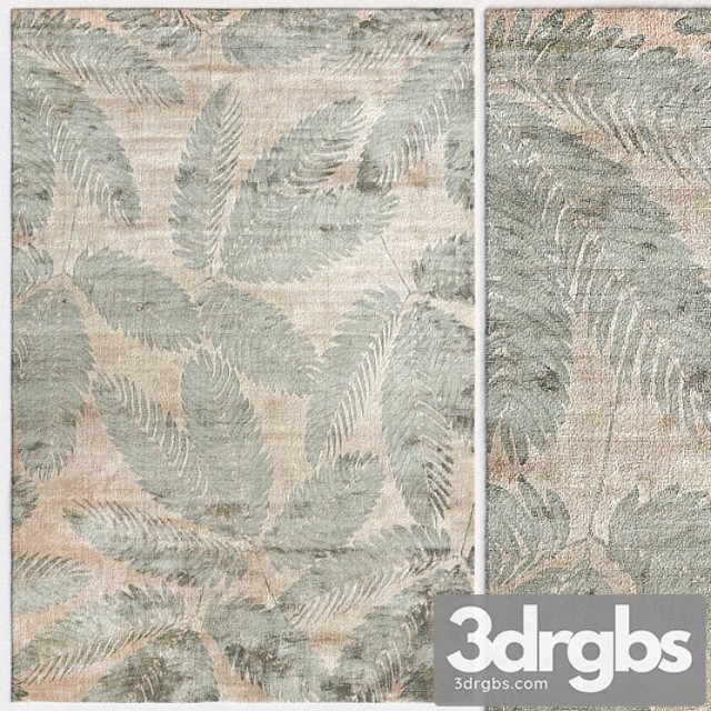 Carpet linie design ambrosia leaf rug