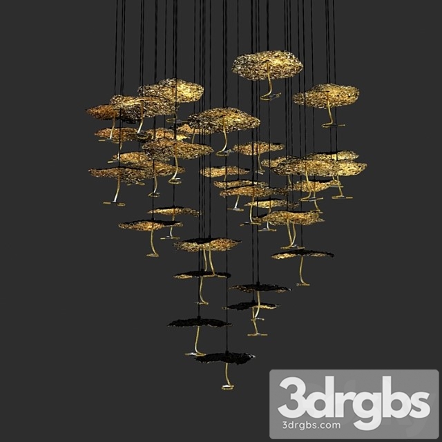 Catellani and smith gold moon chandelier