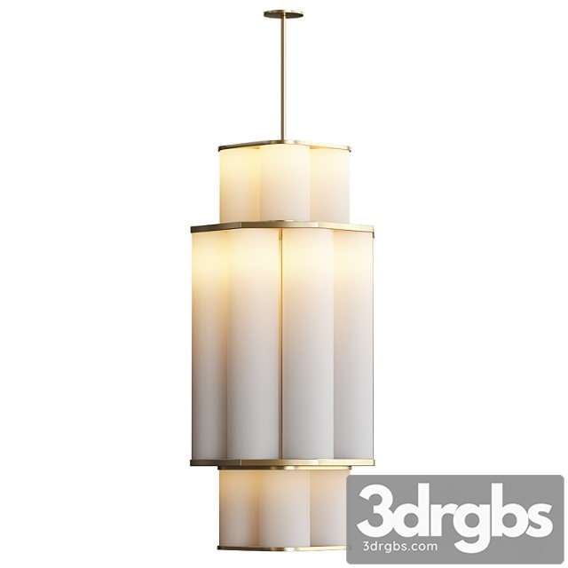 Bauer chandelier 01 white brown von roll & hill