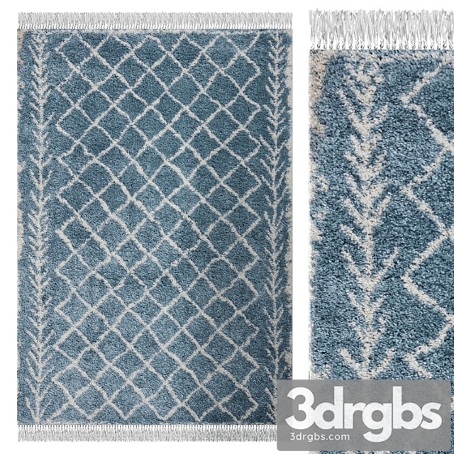 Carpet Think Rugs Boho 7043 Blue