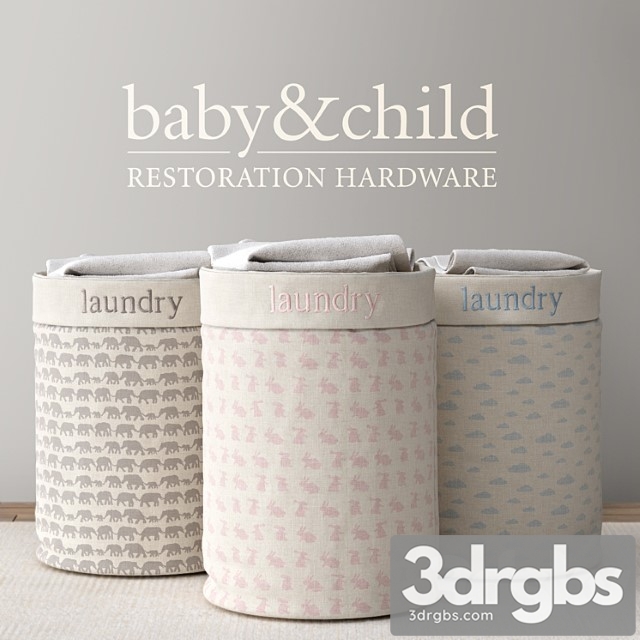 nursery canvas hamper