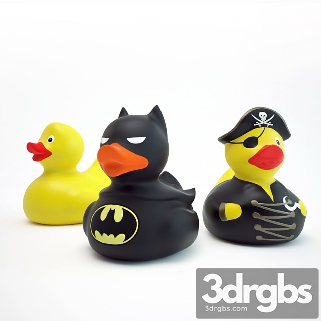 Set of Rubber Ducks For The Bathroom