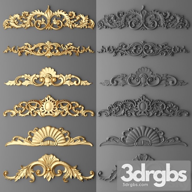 Stucco Decor Set 4