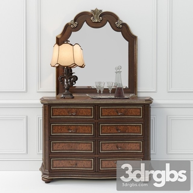 Hooker Furniture Grand Palais Dresser   Mirror