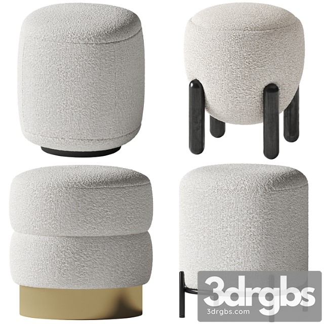 Boucle poufs set