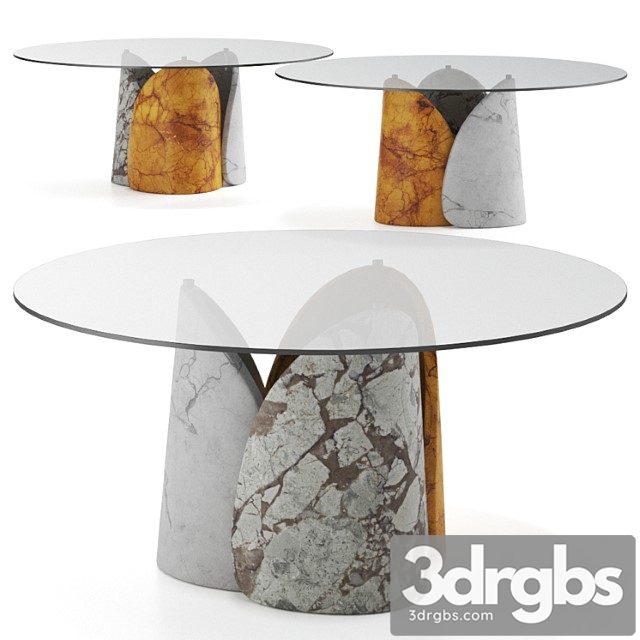 Petalo round table by lithos design