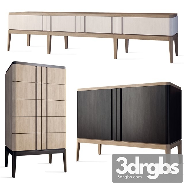 Chest of drawers and tv cabinet line ellipse furniture