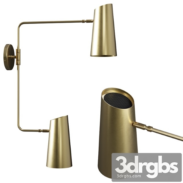 Cypress double swing arm sconce