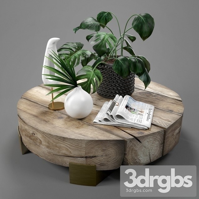 Decorative Set Wood Table