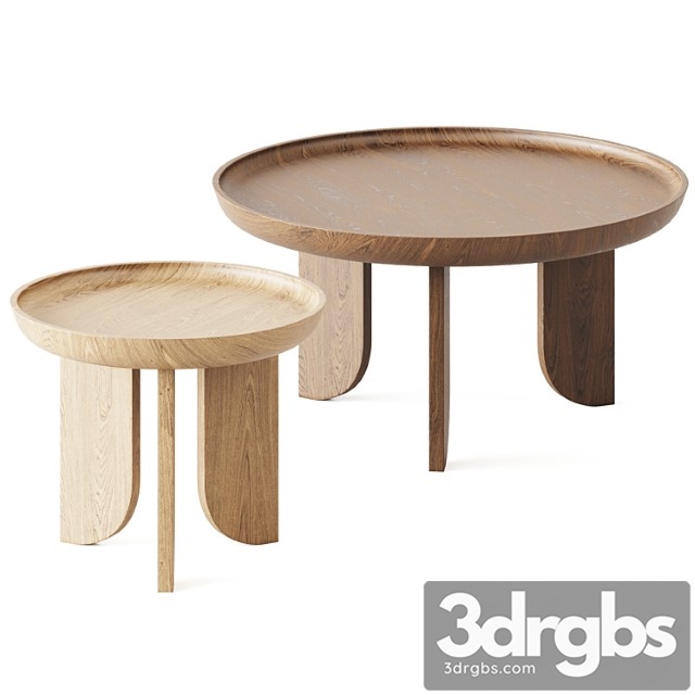 Dish coffee table by grain