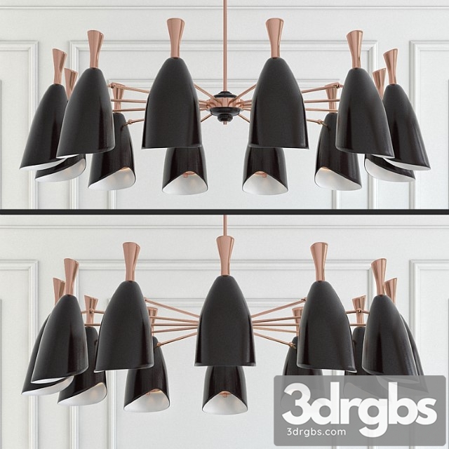 Pendant Lamp Duque Symmetry 12 Lamps