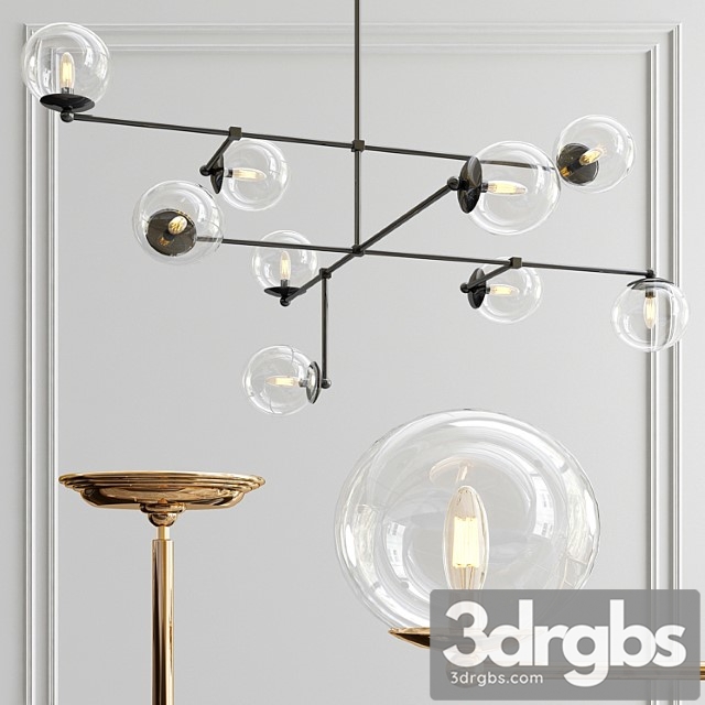 Communique 9 Light Oiled Bronze Chandelier