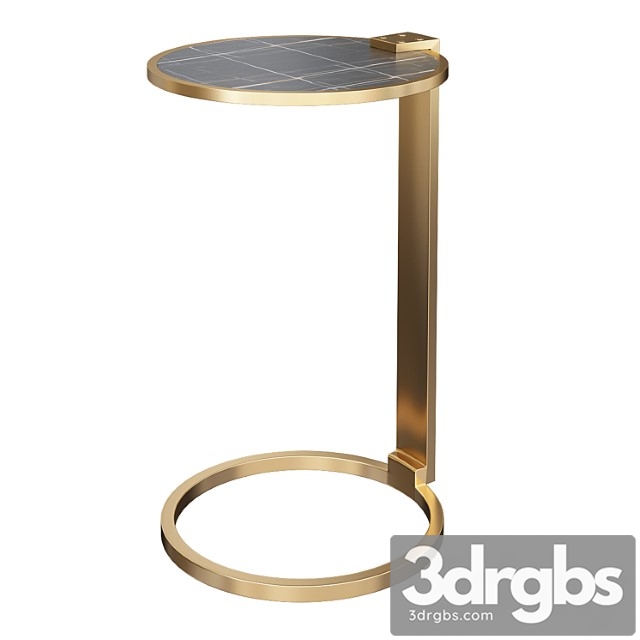 Franz shagreen round cocktail side table