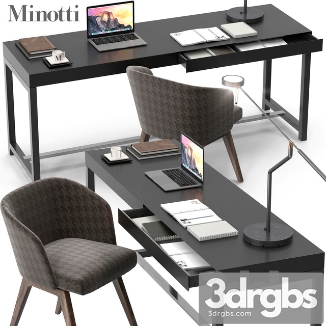 Minotti Fulton Desk Set