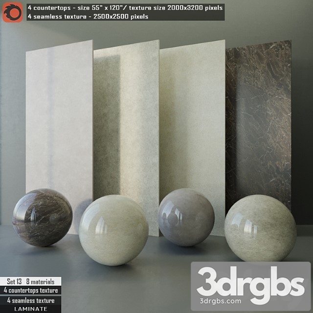 Laminate countertops & seamless texture set 13