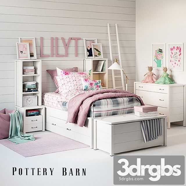 Set for Baby Girl Plaid Bedroom