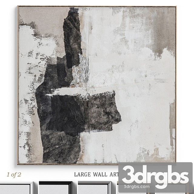 Large living room abstract wall art c-352