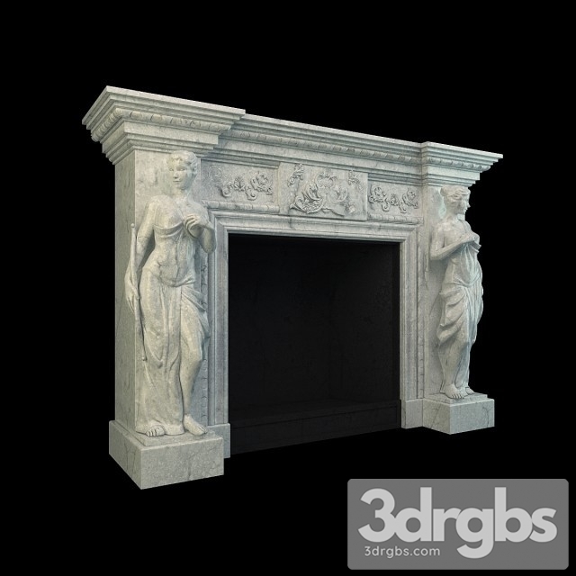 Neoclassical Plaster Fireplace 2