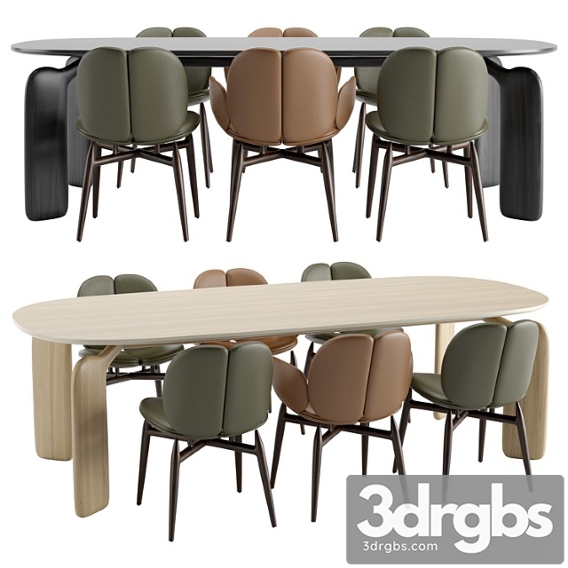 Roche Bobois Pulp Table Chairs Wooden