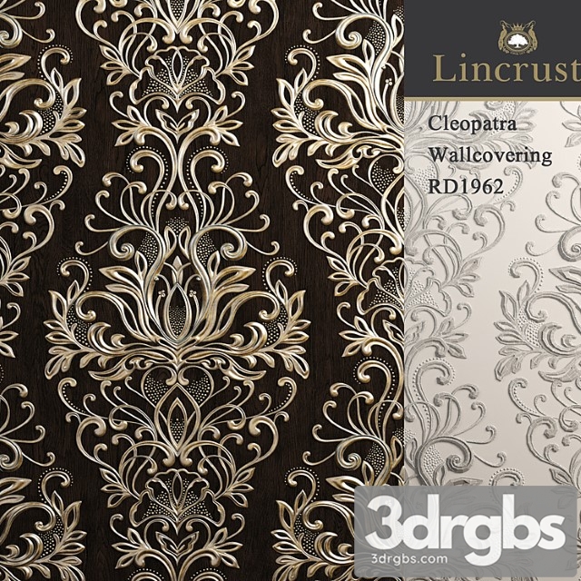 Decorative plaster Lincrusta cleopatra wallcovering