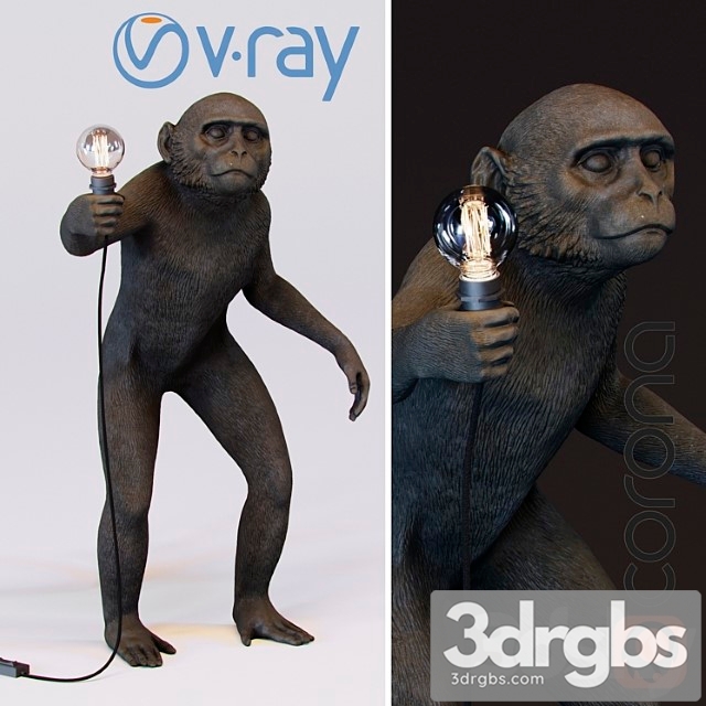 The Monkey Lamp Standing Version 1