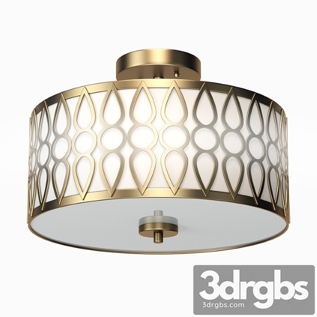 Aaru Fabric Semi Flush Mount Mk3