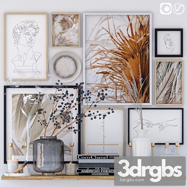 Decorative set with posters 3