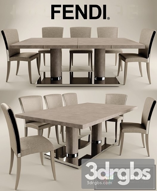 Fendi Bernini Elisa Table and Chair