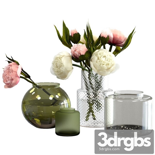 Peonies in IKEA Vases