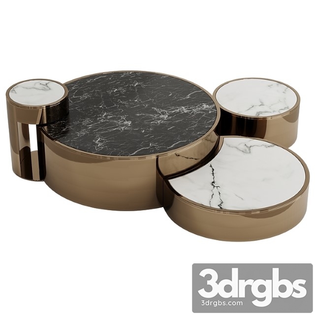 Fendi constellation & constellation marble coffee table