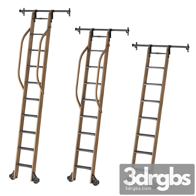 Custom Service Hardware Sliding Hook Library Ladder