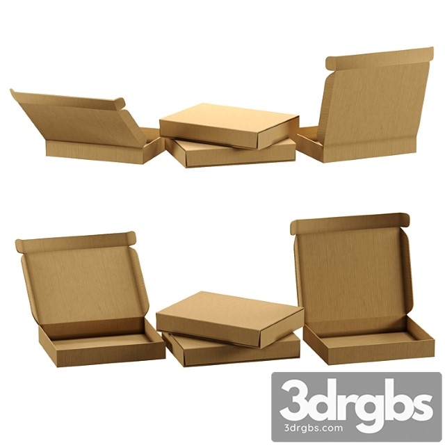 Set of cardboard boxes