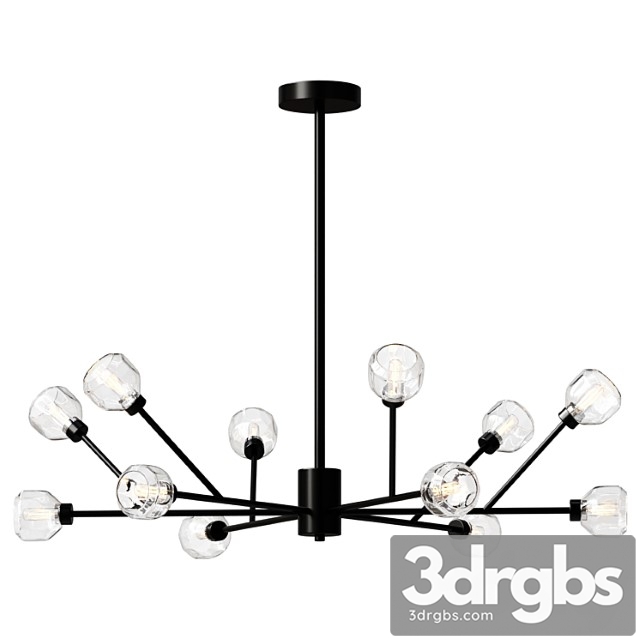 Chandelier Breyer Crstal Chandelier Black Lamp