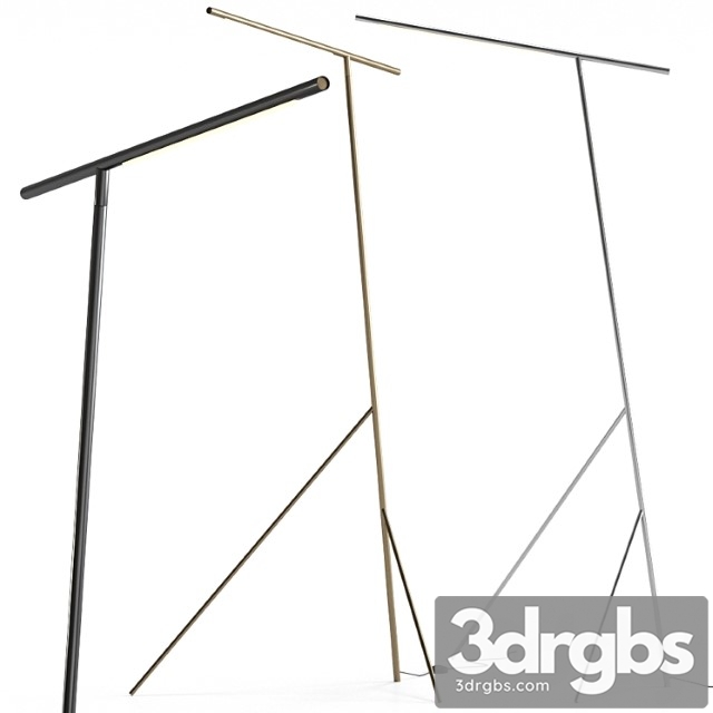 Mattia Floor Lamp Steel Brass By Serax