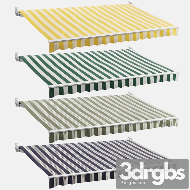 Awning Set 3 Striped