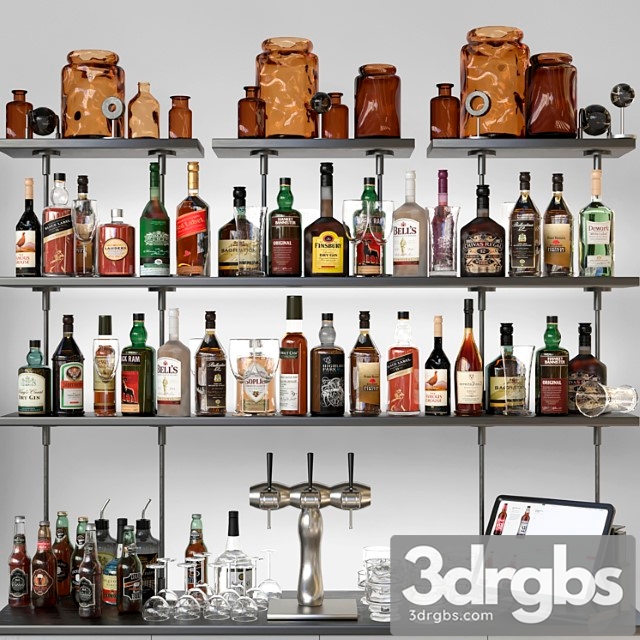 Bar counter with strong alcohol alcohol 12