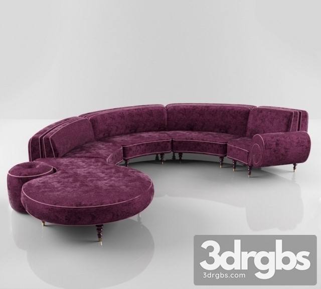 Curved Halley Sofa 01